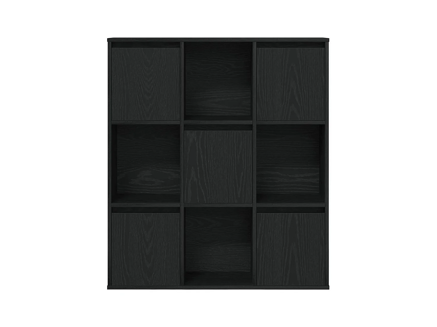 Libreria | Scaffale | Mobile di stoccaggio Rovere Nero 89x24x101,5 cm in Legno Multistrato