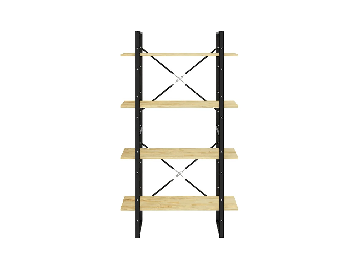 Bibliothèque | Etagère de rangement | Meuble de rangement à 4 niveaux 80x30x140 cm bois de pin massif