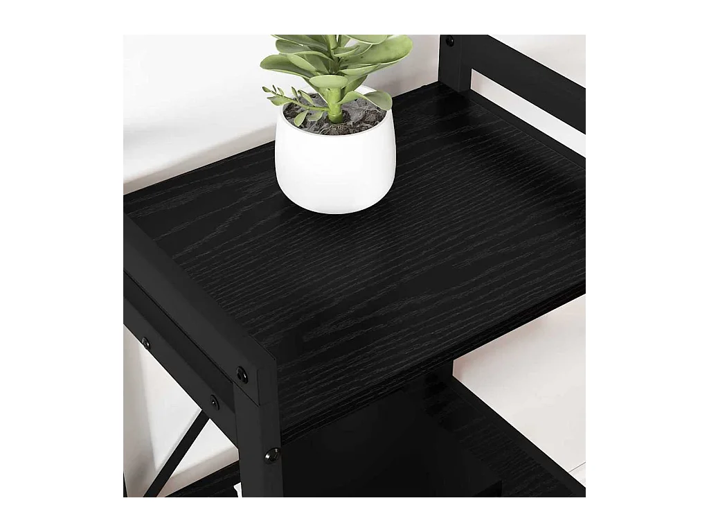 Bibliothèque | Etagère de rangement | Meuble de rangement Chêne noir 40 x 30 x 83 cm Bois d'ingénierie