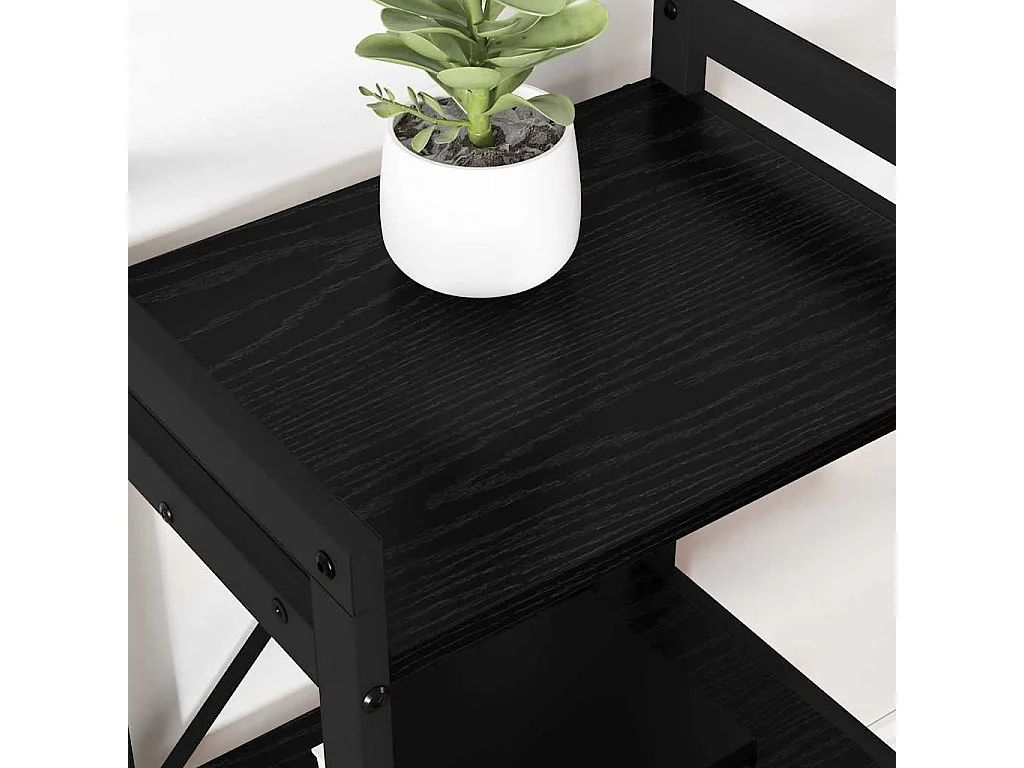 Bibliothèque | Etagère de rangement | Meuble de rangement Chêne noir 40 x 30 x 83 cm Bois d'ingénierie