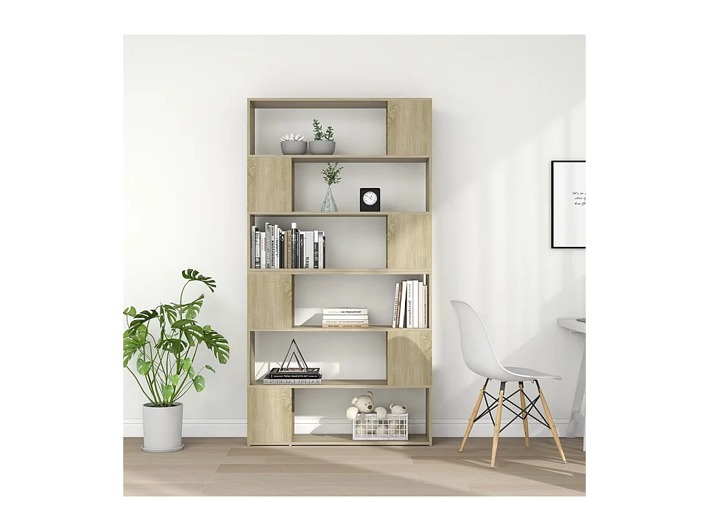 Bibliothèque | Etagère de rangement | Meuble de rangement Chêne Sonoma 100x24x188 cm