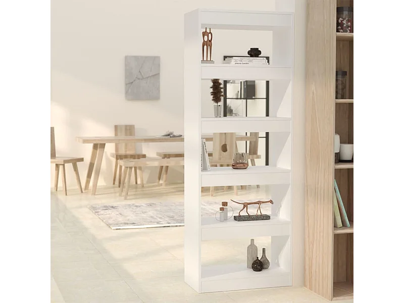 Libreria | Scaffale | Mobile di stoccaggio Divisorio Bianco 60x30x166 cm in Truciolato