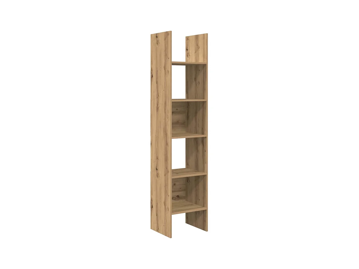 Bibliothèque | Etagère de rangement | Meuble de rangement chêne artisanal 40 x 35 x 180 cm Bois d'ingénierie
