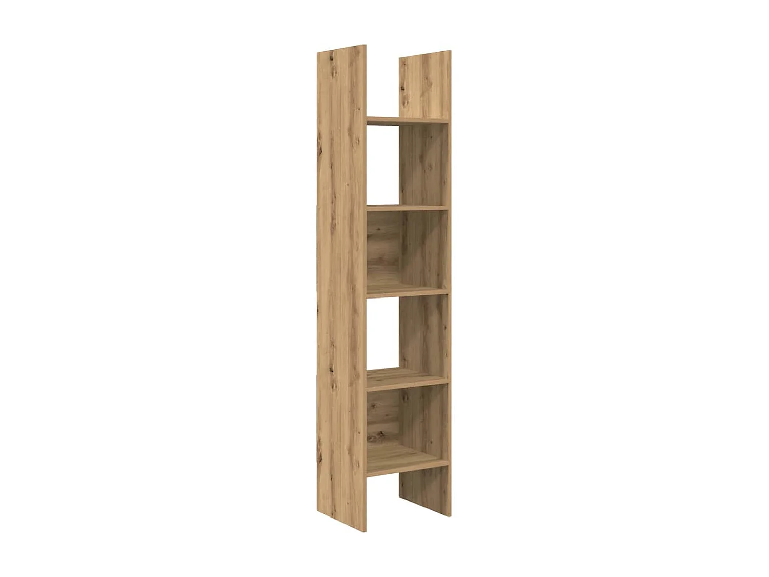 Armadio per Libri | Scaffale | Mobile di stoccaggio rovere artigianale 40 x 35 x 180 cm