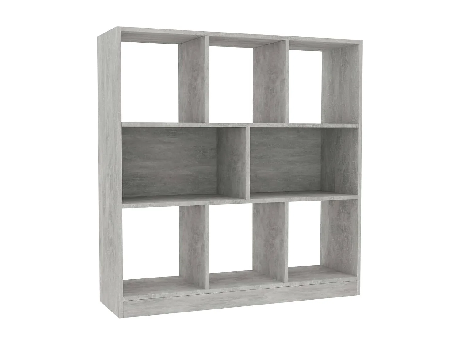 Libreria | Scaffale | Mobile di stoccaggio Grigio Cemento 97,5x29,5x100 cm in Legno Multistrato