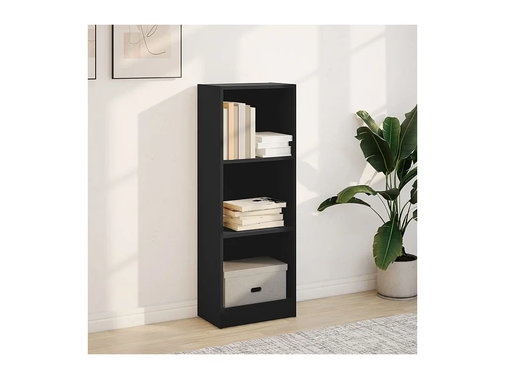Libreria | Scaffale | Mobile di stoccaggio Nera 40x24x109 cm in Truciolato