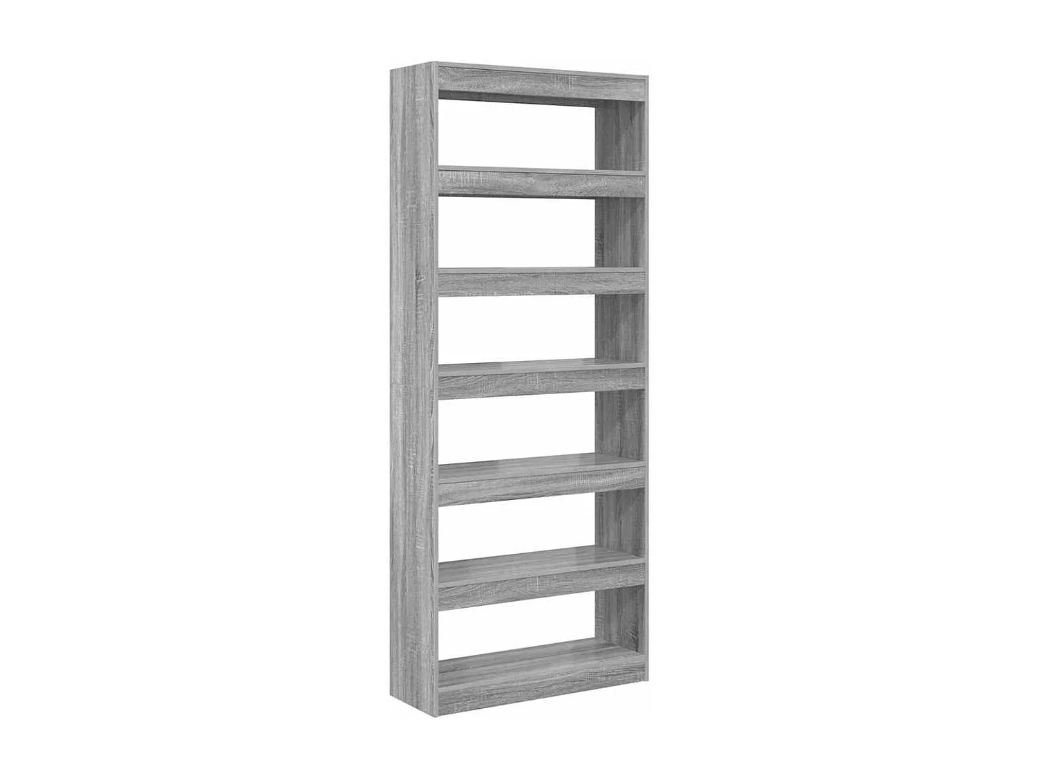 Libreria | Scaffale | Mobile di stoccaggio Grigio sonoma 80 x 30 x 198 cm Legno multistrato