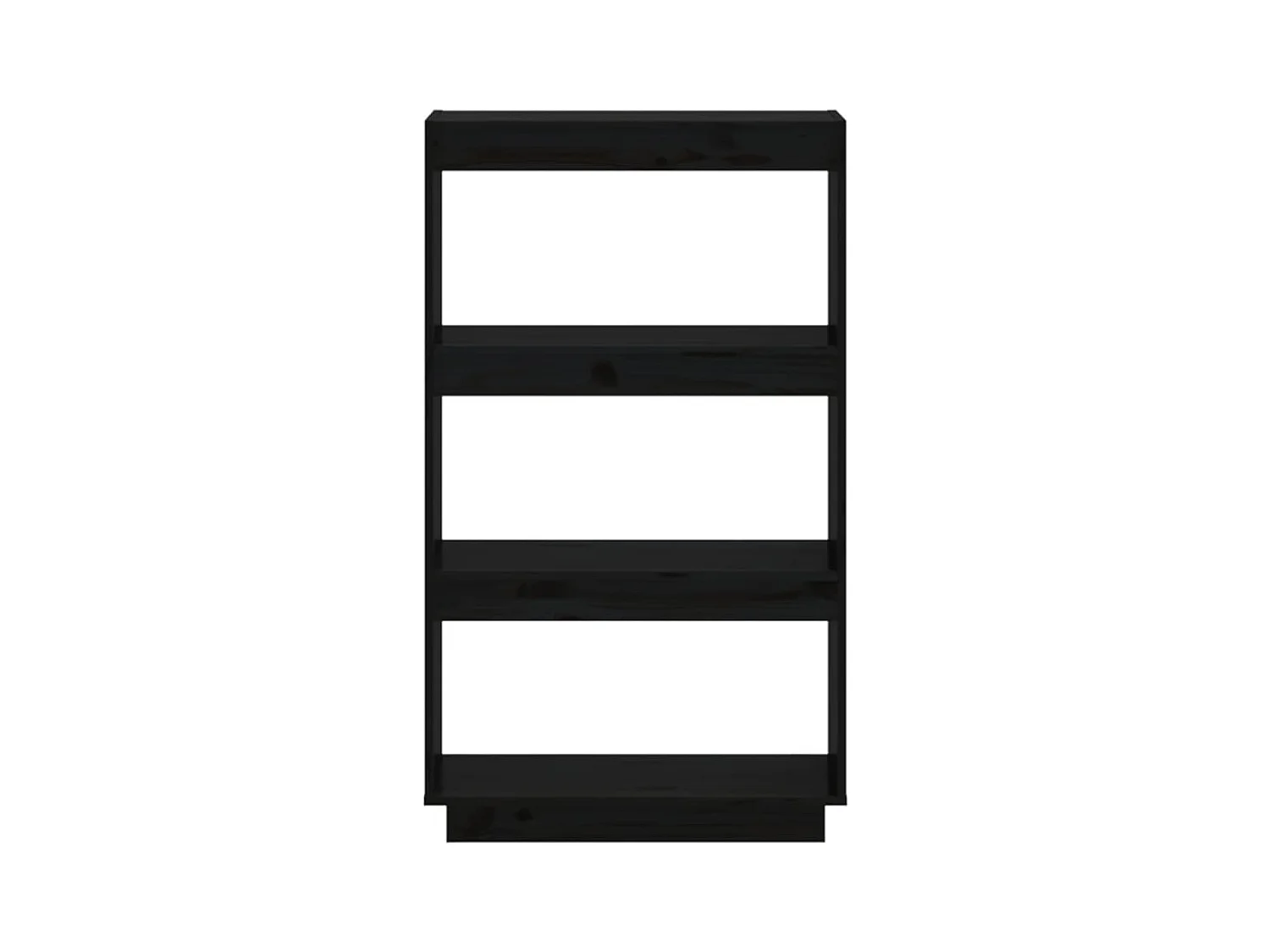 Bibliothèque | Etagère de rangement | Meuble de rangement Noir 60x35x103 cm Pin massif