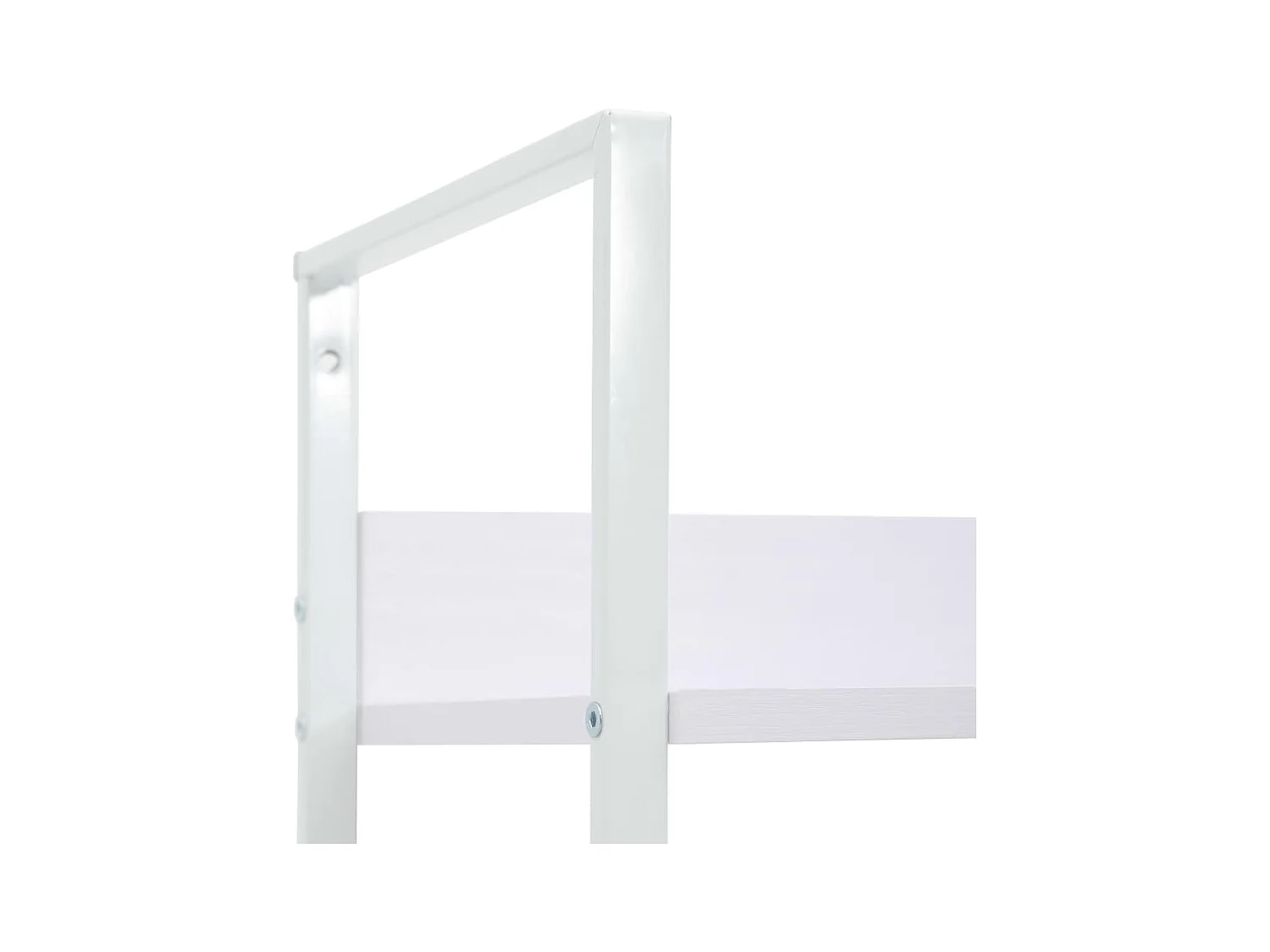 Bibliothèque | Etagère de rangement | Meuble de rangement à 4 niveaux blanc 60x27,6x124,5 cm bois ingénierie