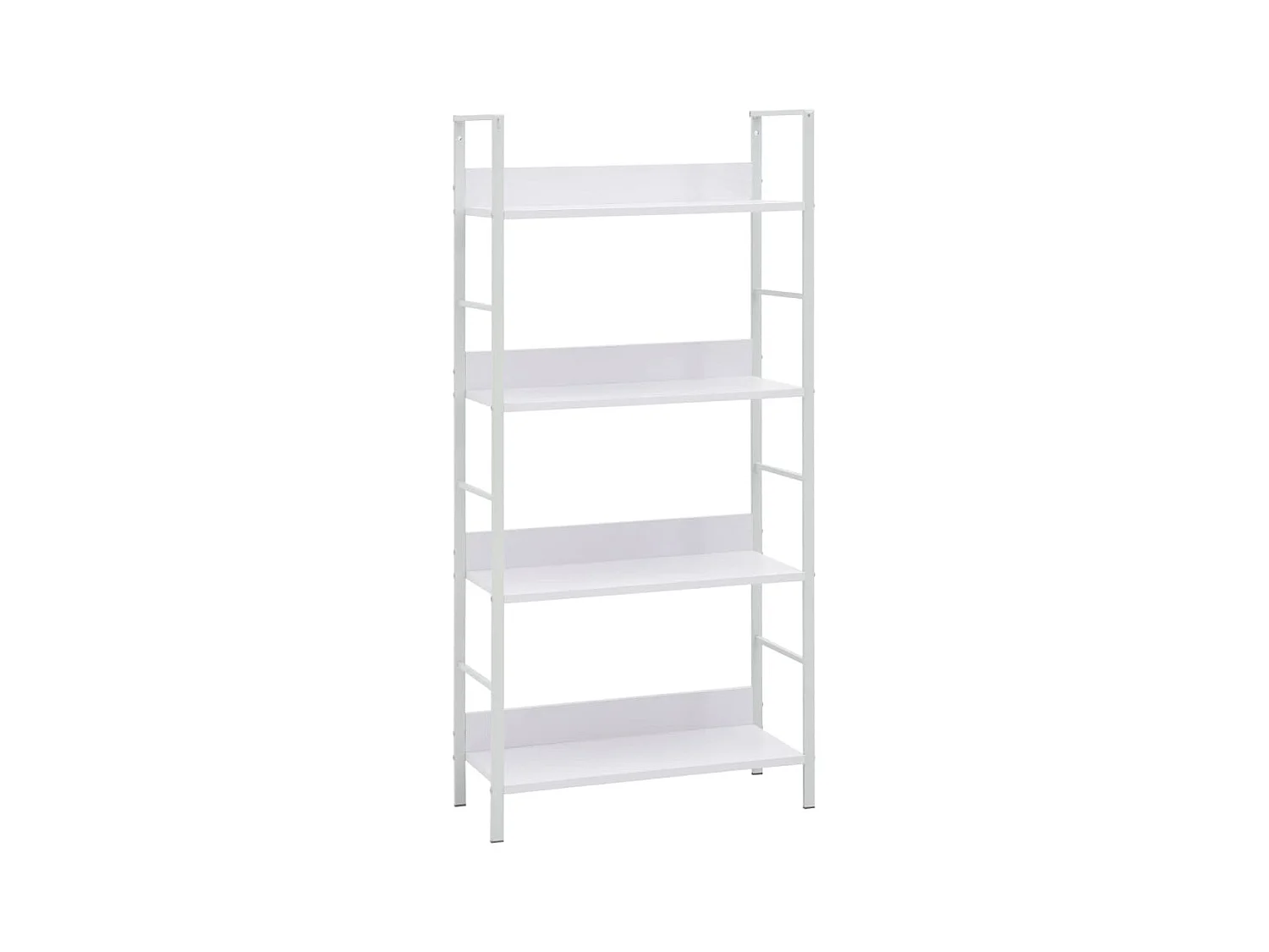 Armadio per Libri | Scaffale Libri | Mobile di stoccaggio 4 Ripiani Bianco 60x27,6x124,5 Legno Multistrato