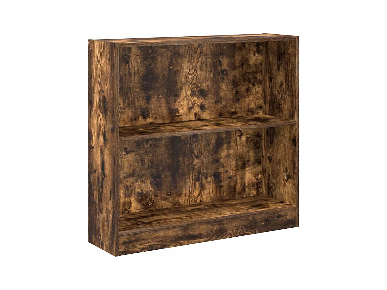 Bibliothèque | Etagère de rangement | Meuble de rangement chêne fumé 80x24x76 cm bois d'ingénierie