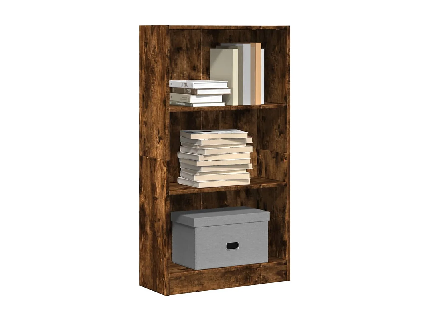 Libreria | Scaffale | Mobile di stoccaggio Rovere Fumo 60x24x109 cm in Truciolato