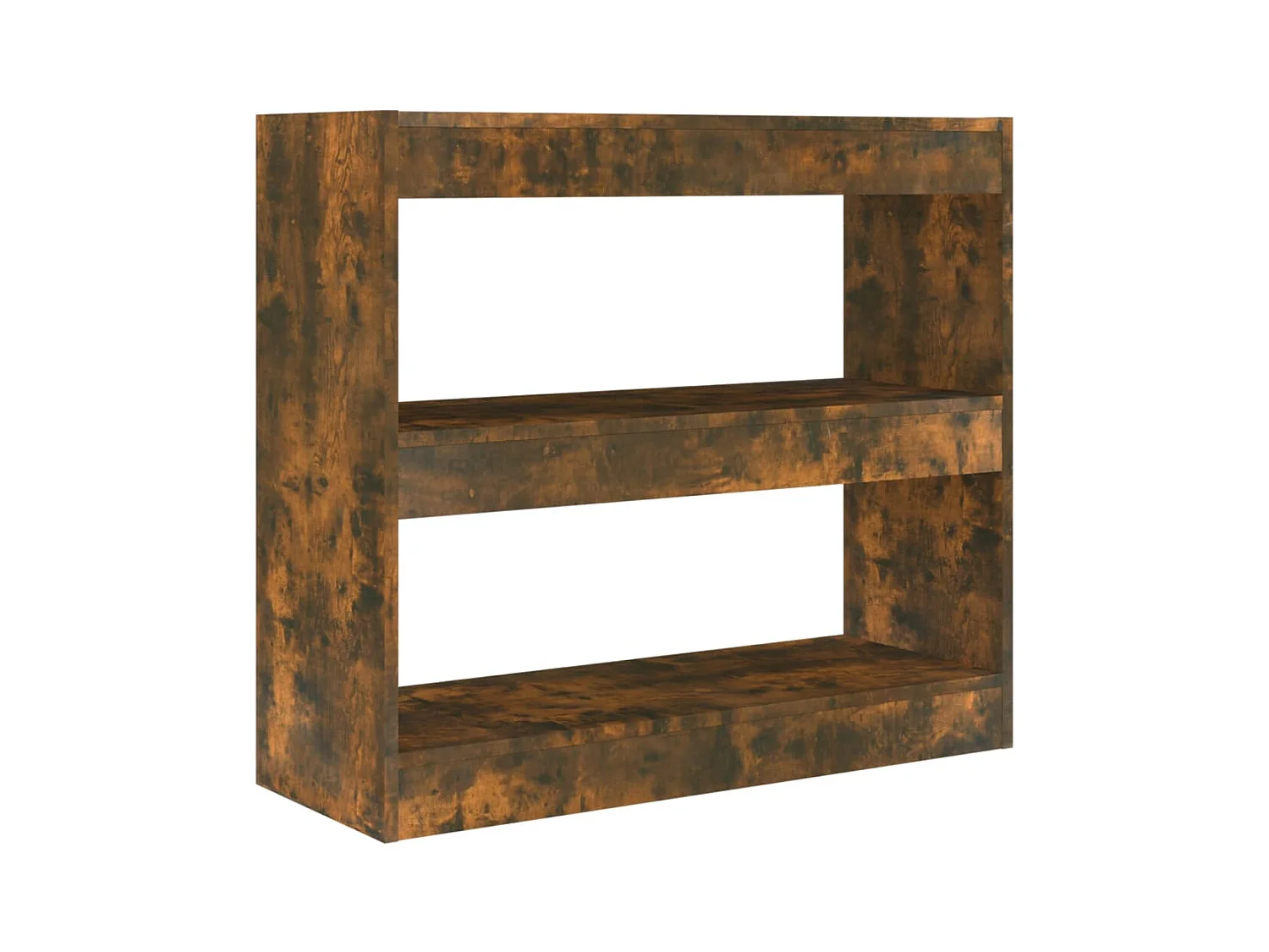 Bibliothèque | Etagère de rangement | Meuble de rangement chêne fumé 80x30x72 cm