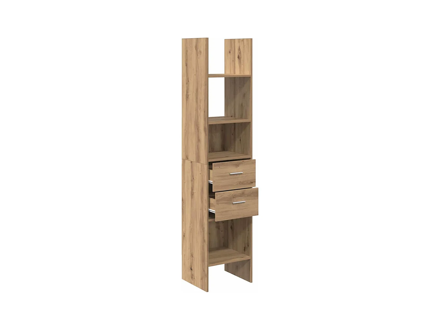 Bibliothèque | Etagère de rangement | Meuble de rangement chêne artisanal 40 x 35 x 180 cm Bois d'ingénierie