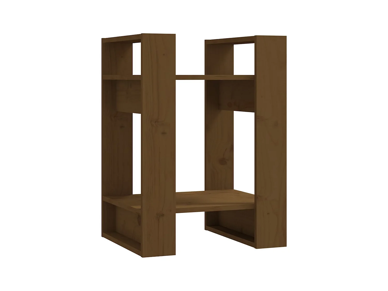 Bibliothèque | Etagère de rangement | Meuble de rangement Marron miel 41x35x57 cm Pin