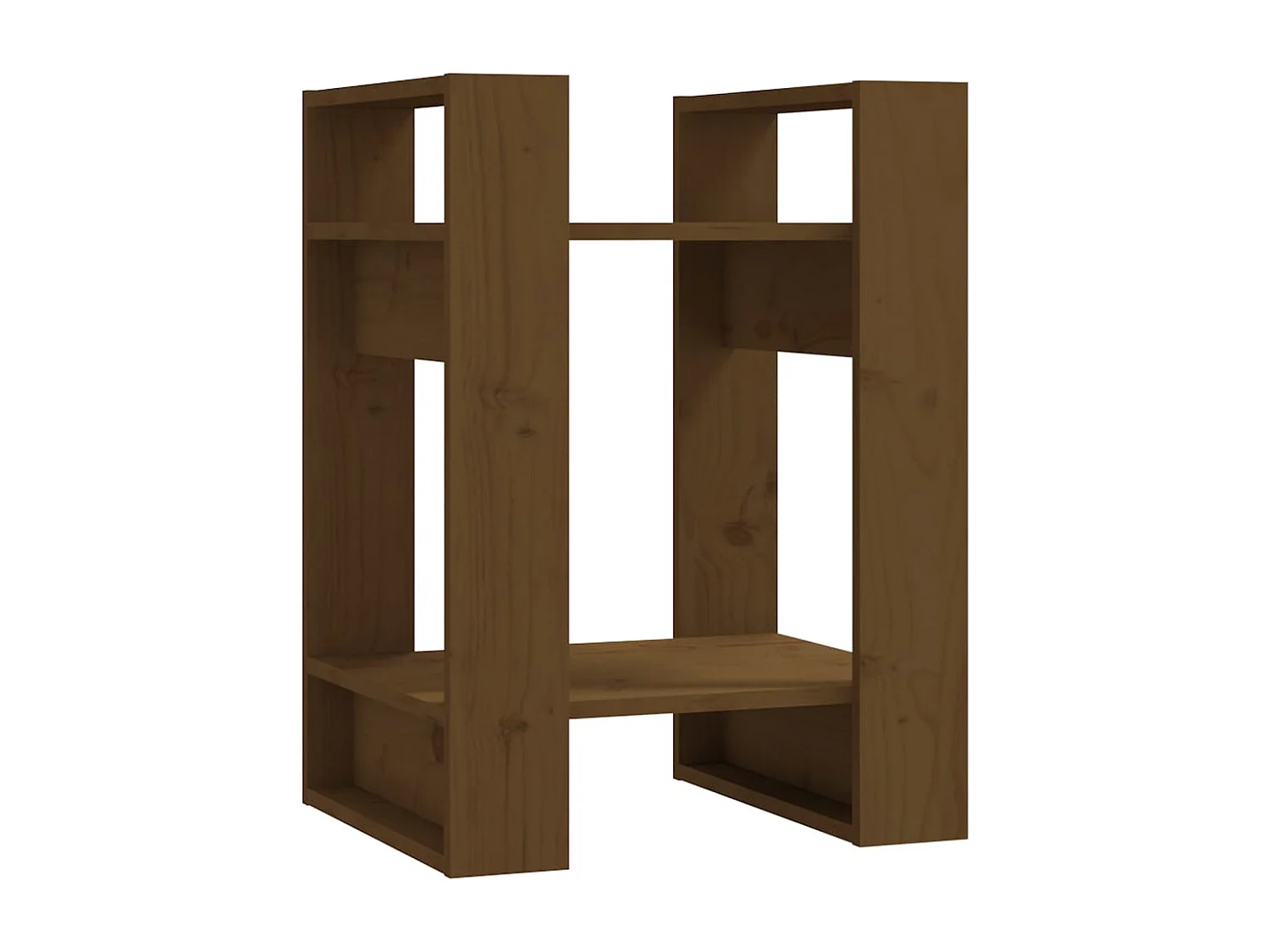 Libreria | Scaffale | Mobile di stoccaggio Divisorio Ambrato 41x35x57 cm in Massello di Pino