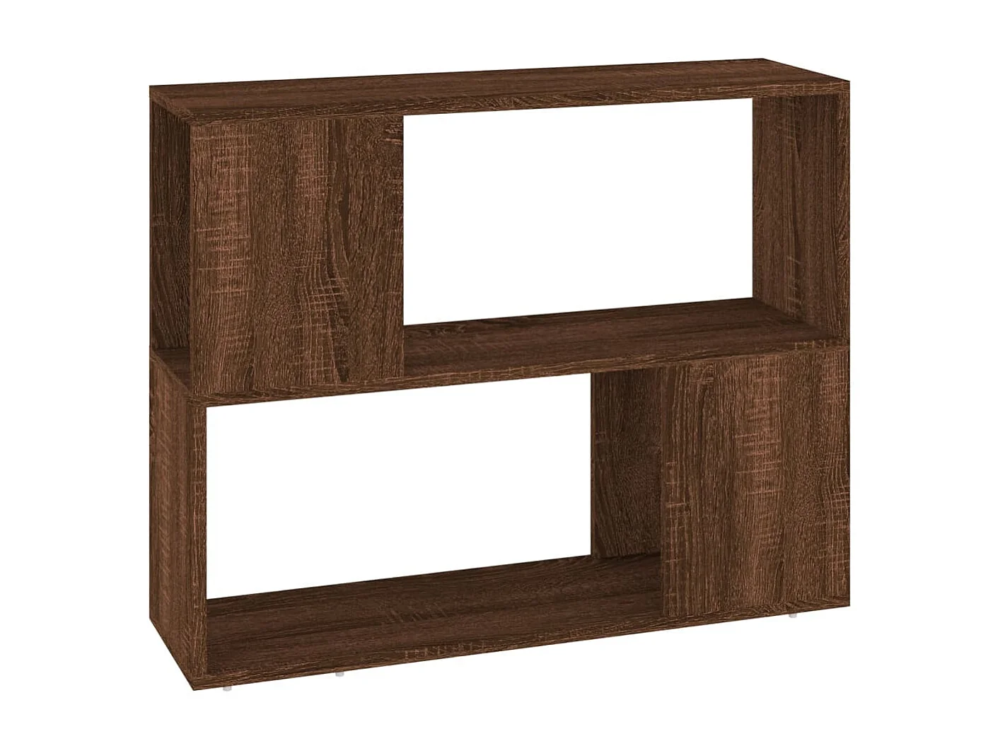 Libreria | Scaffale | Mobile di stoccaggio Divisorio Rovere Marrone 80x24x63 cm