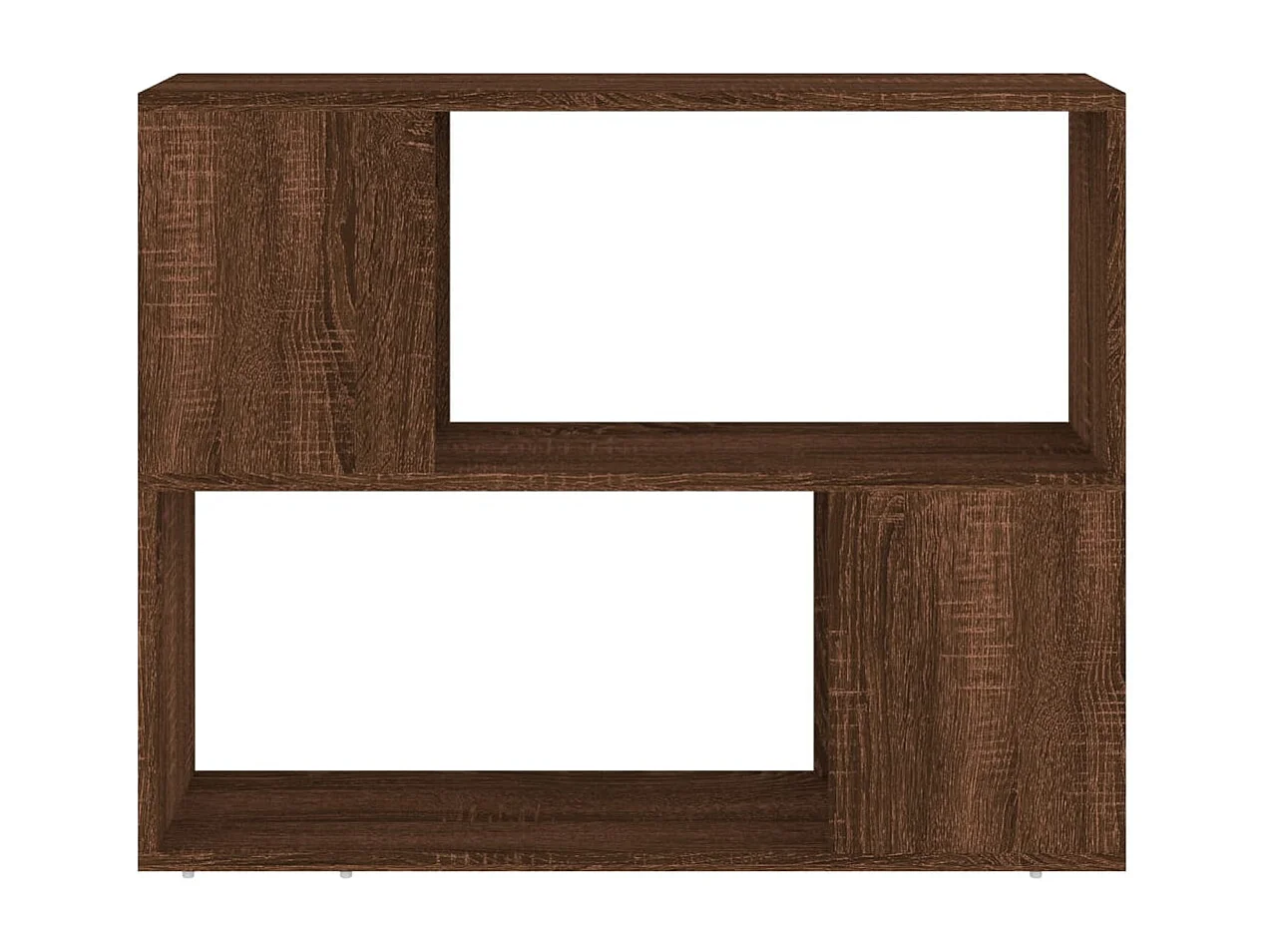 Libreria | Scaffale | Mobile di stoccaggio Divisorio Rovere Marrone 80x24x63 cm