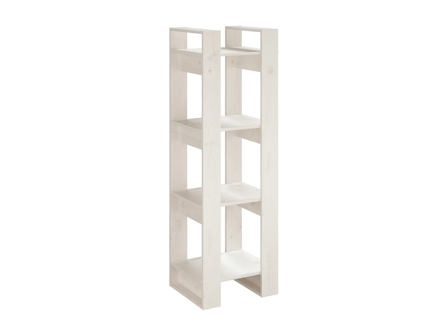 Bibliothèque | Etagère de rangement | Meuble de rangement Blanc 41x35x125 cm Pin solide