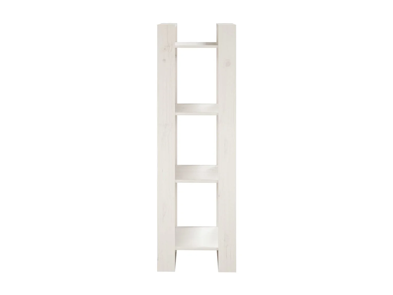Bibliothèque | Etagère de rangement | Meuble de rangement Blanc 41x35x125 cm Pin solide