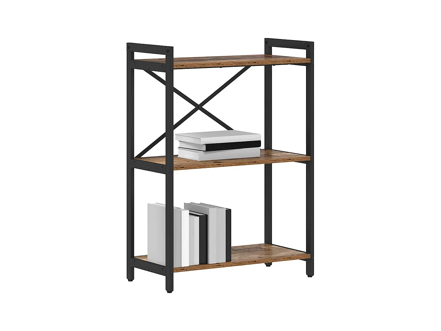 Bibliothèque | Etagère de rangement | Meuble de rangement Bois ancien 60 x 30 x 83 cm Bois d'ingénierie