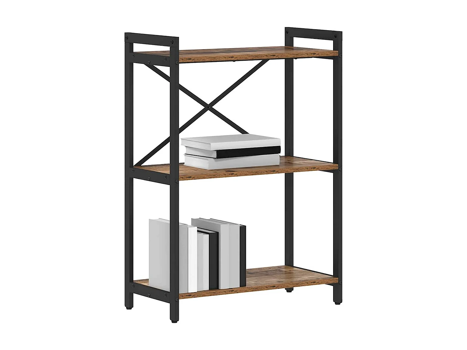 Libreria | Scaffale | Mobile di stoccaggio Legno vecchio 60 x 30 x 83 cm Legno multistrato