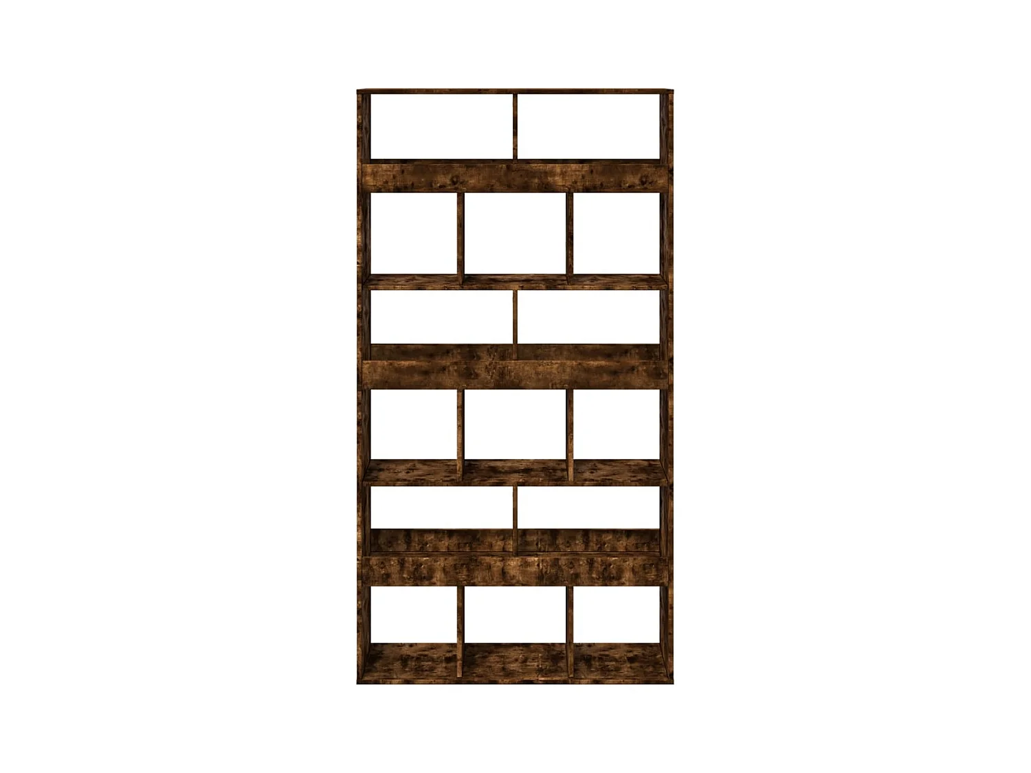 Bibliothèque | Etagère de rangement | Meuble de rangement chêne fumé 100x33x187,5 cm bois d'ingénierie
