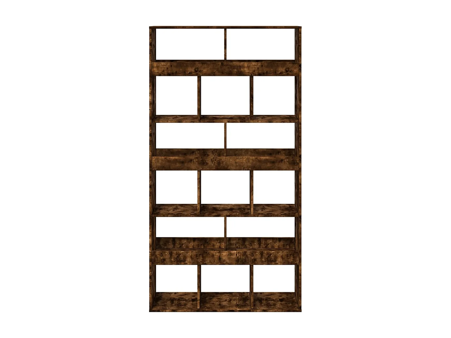 Bibliothèque | Etagère de rangement | Meuble de rangement chêne fumé 100x33x187,5 cm bois d'ingénierie