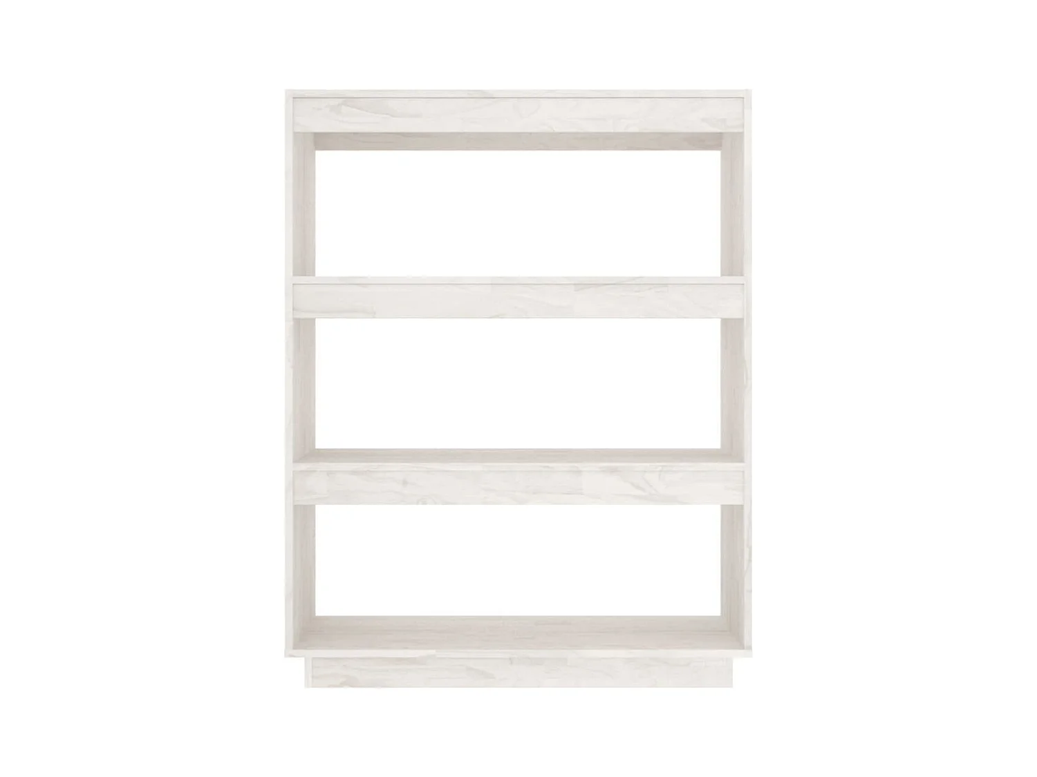 Libreria | Scaffale | Mobile di stoccaggio Divisorio Bianco 80x35x103 cm Legno Massello di Pino