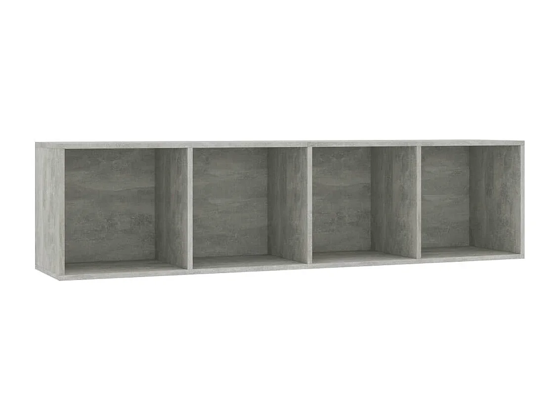 Libreria | Scaffale | Mobile di stoccaggio Mobile TV Grigio Cemento 143x30x36 cm