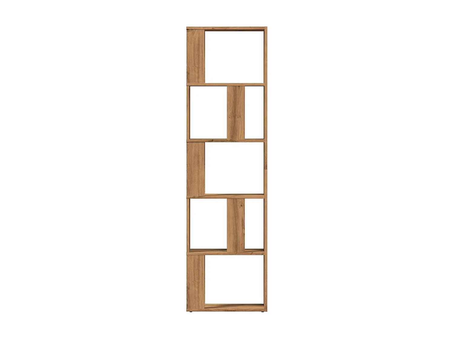 Libreria | Scaffale | Mobile di stoccaggio Rovere Artigianale 45x24x159 cm Legno Multistrato