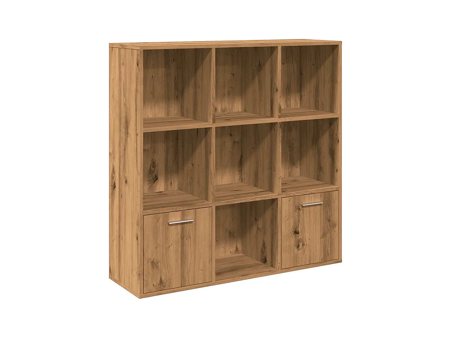 Bibliothèque | Etagère de rangement | Meuble de rangement chêne artisanal 98x29x97,5 cm bois d'ingénierie