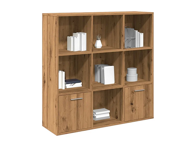 Libreria | Scaffale | Mobile di stoccaggio Rovere Artigianale 98x29x97,5 cm Legno Multistrato