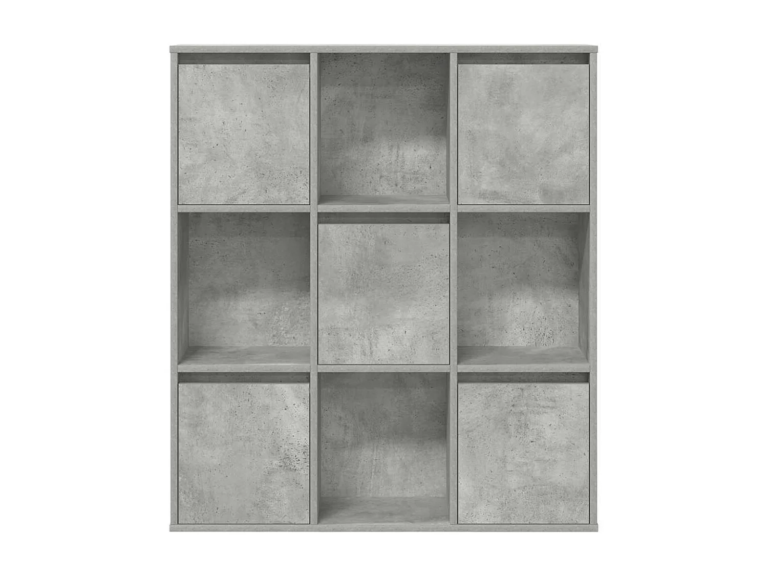 Libreria | Scaffale | Mobile di stoccaggio Grigio Cemento 89x24x101,5 cm in Legno Multistrato