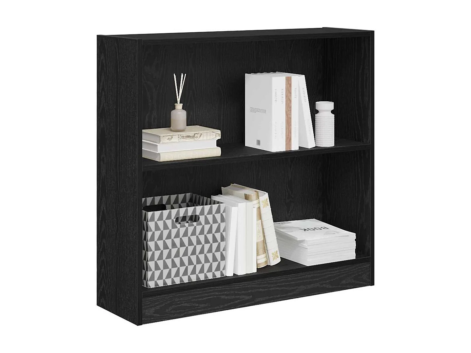 Libreria | Scaffale | Mobile di stoccaggio Rovere nero 80 x 24 x 109 cm Truciolare