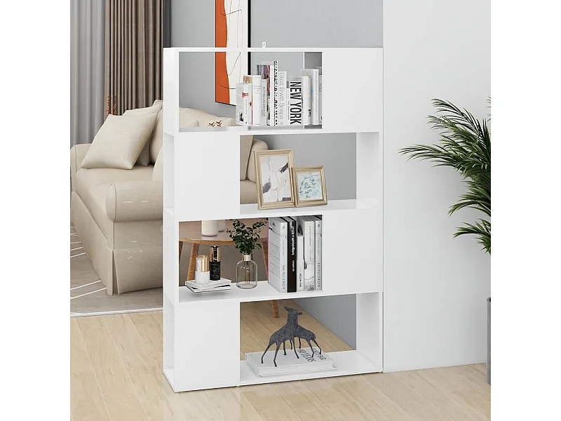 Bibliothèque | Etagère de rangement | Meuble de rangement Blanc Bois d'ingénierie
