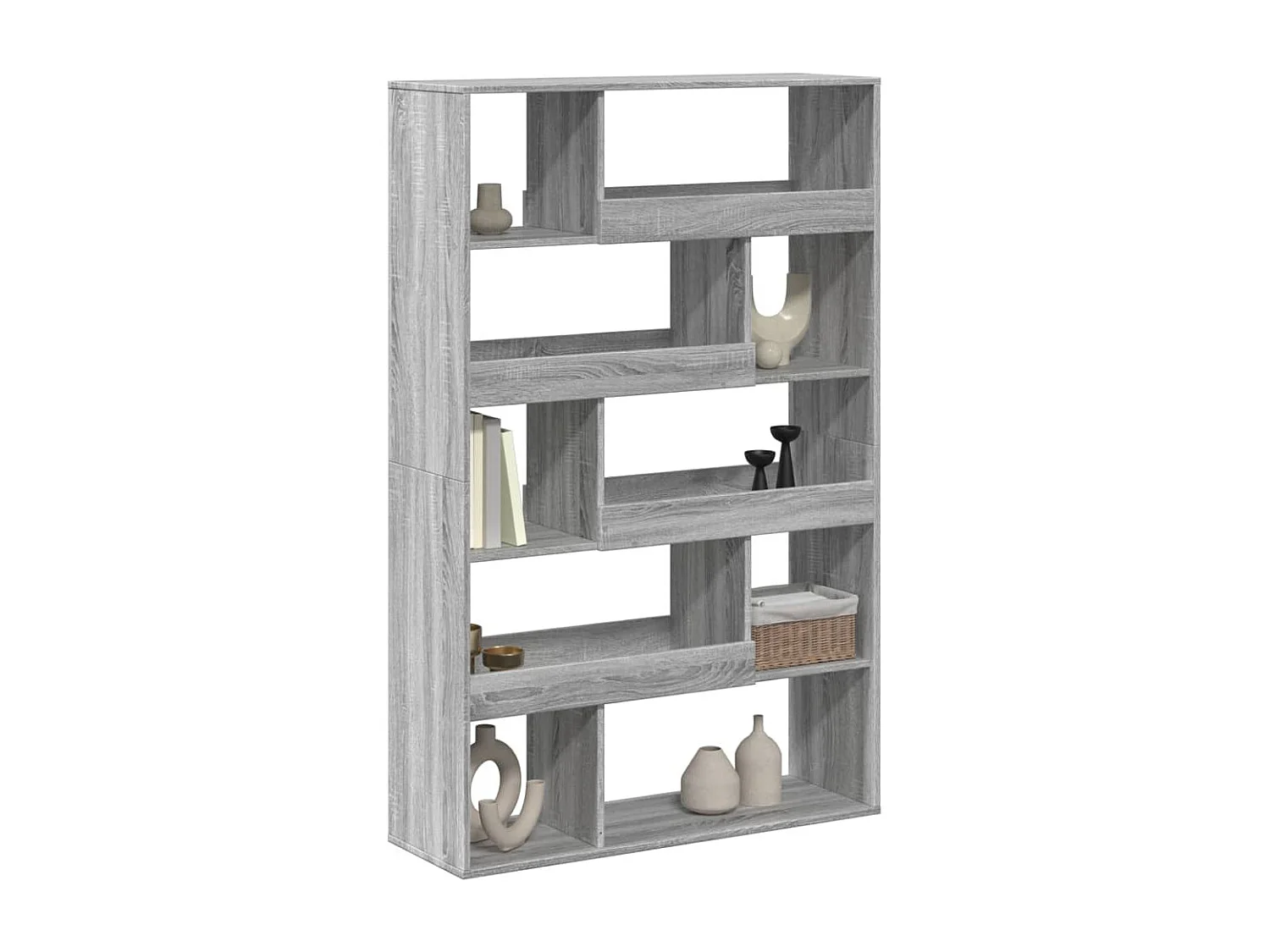 Bibliothèque | Etagère de rangement | Meuble de rangement sonoma gris 100x33x156,5 cm bois d'ingénierie