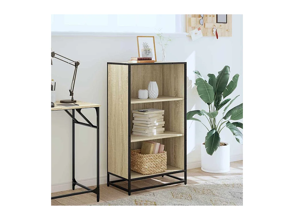 Bibliothèque | Etagère de rangement | Meuble de rangement chêne sonoma 60x35x107,5 cm bois d'ingénierie