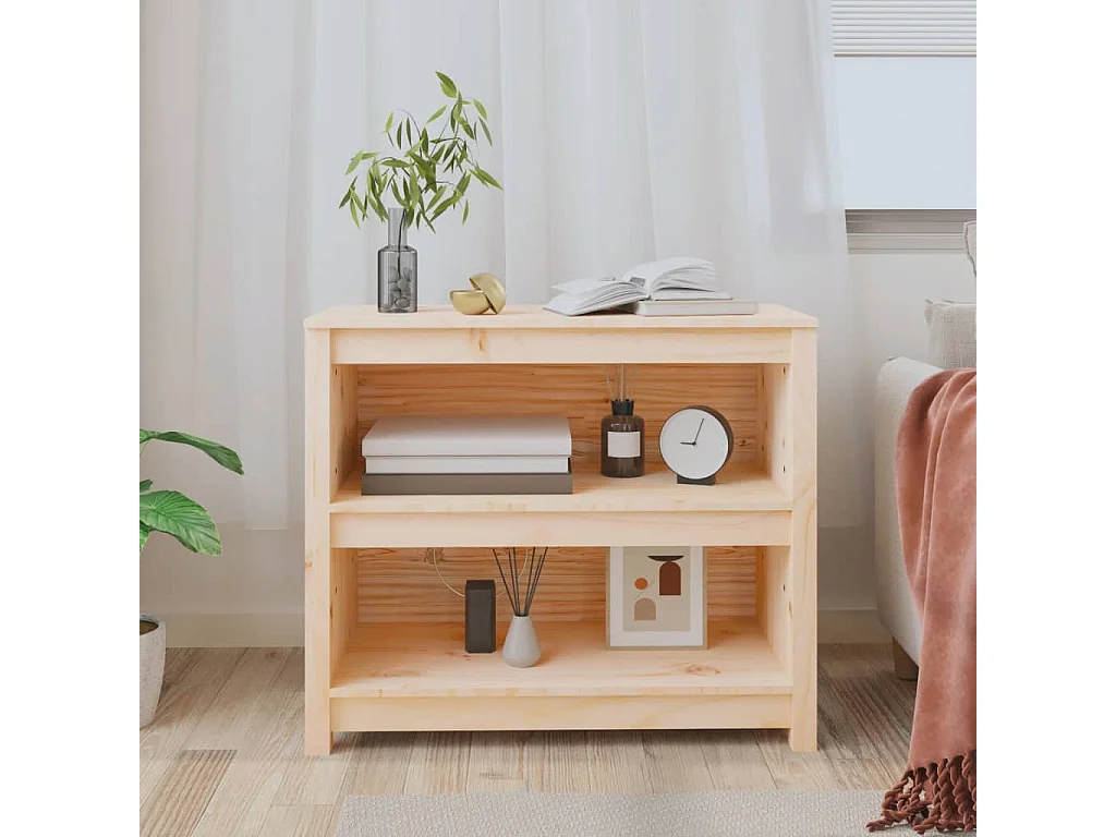 Libreria | Scaffale | Mobile di stoccaggio 80x35x68 cm in Legno Massello di Pino