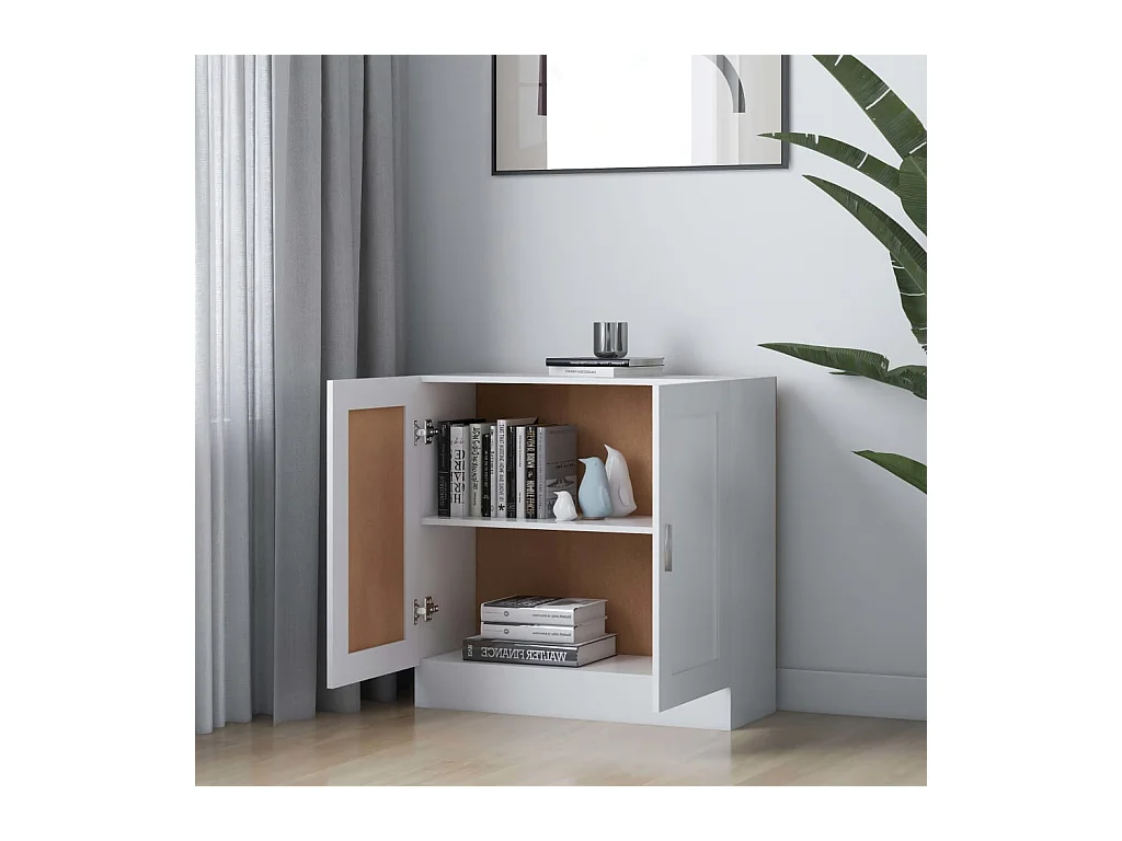 Libreria | Scaffale | Mobile di stoccaggio Bianca 82,5x30,5x80 cm in Legno Multistrato