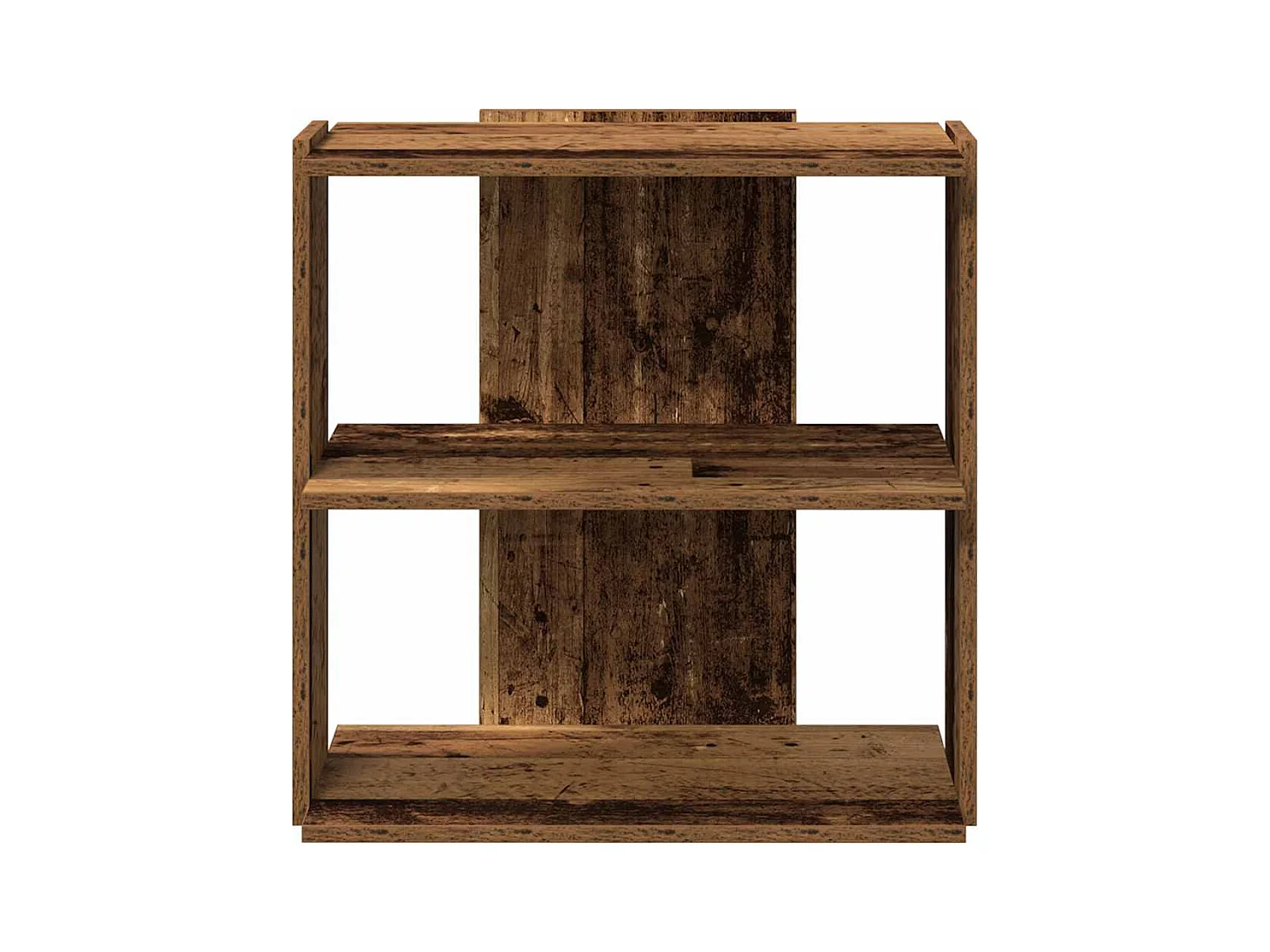 Bibliothèque | Etagère de rangement | Meuble de rangement à 3 niveaux vieux bois 60x30x60 cm bois ingénierie