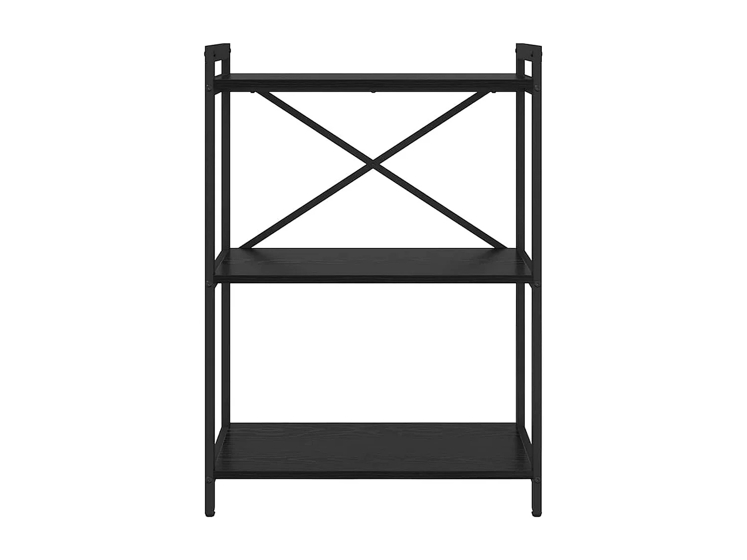 Libreria | Scaffale | Mobile di stoccaggio Rovere nero 60 x 30 x 83 cm Legno multistrato