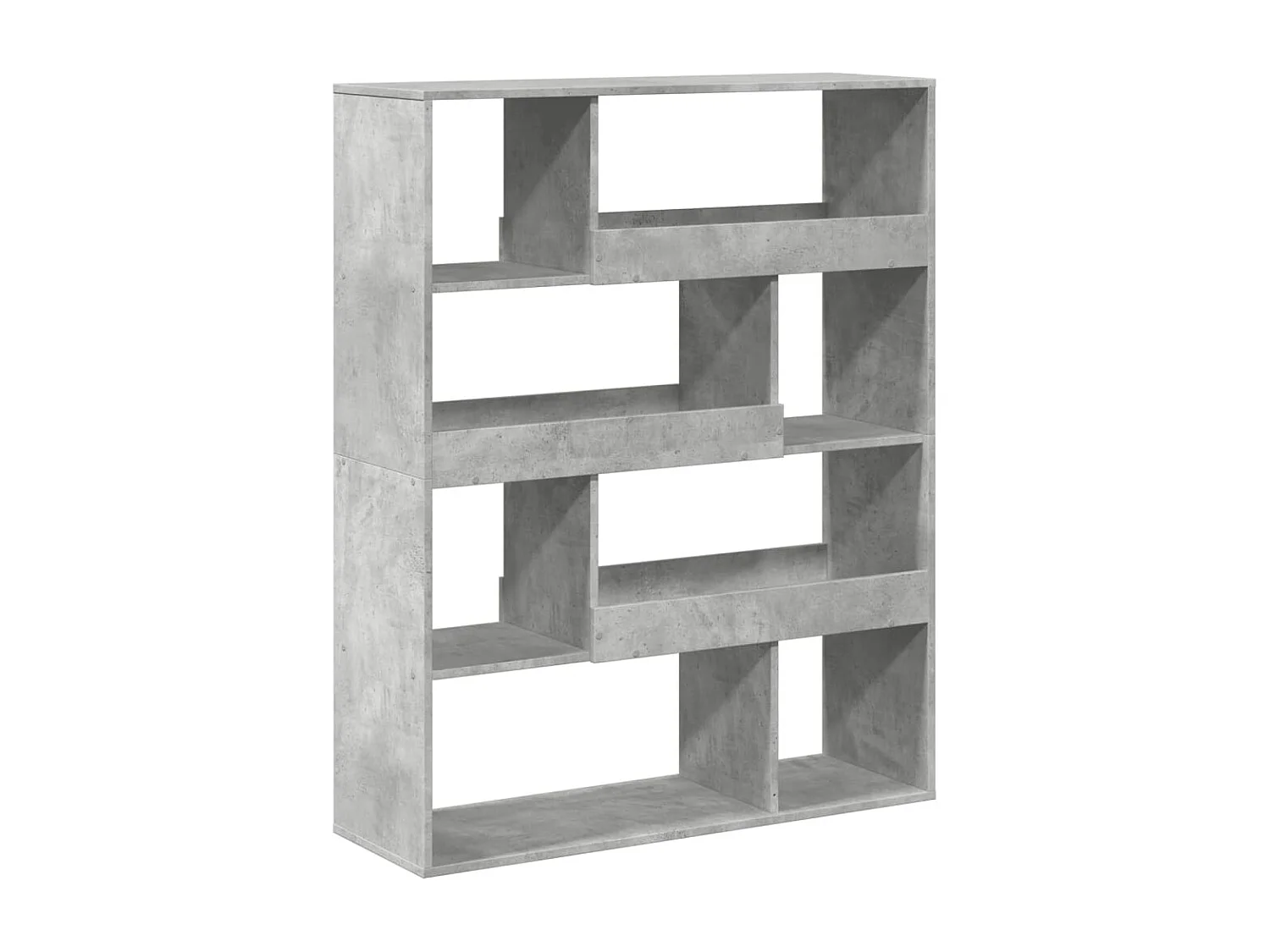 Bibliothèque | Etagère de rangement | Meuble de rangement gris béton 100x33x125,5 cm bois d'ingénierie