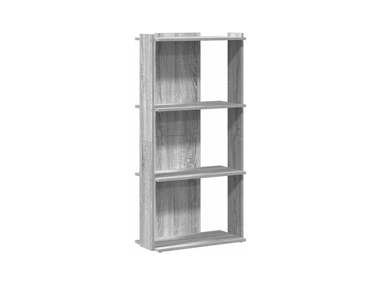 Bibliothèque | Etagère de rangement | Meuble de rangement à 3 niveaux sonoma gris 60x30x120 cm