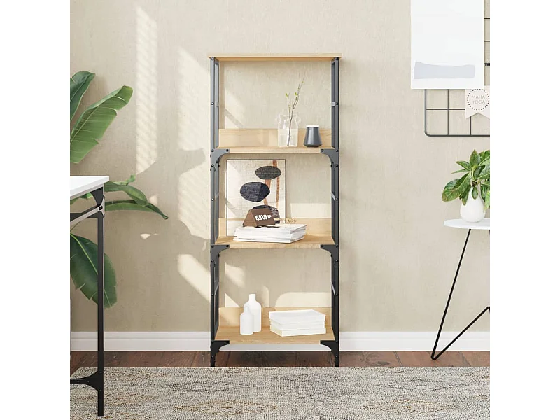 Libreria | Scaffale | Mobile di stoccaggio Rovere Sonoma 50x33x117,5 cm in Legno Multistrato