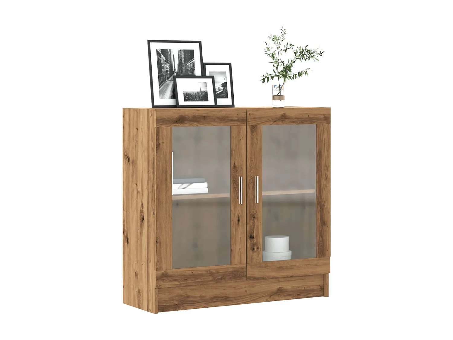 Libreria | Scaffale | Mobile di stoccaggio Rovere Artigianale 82,5x30,5x80 cm Legno Multistrato