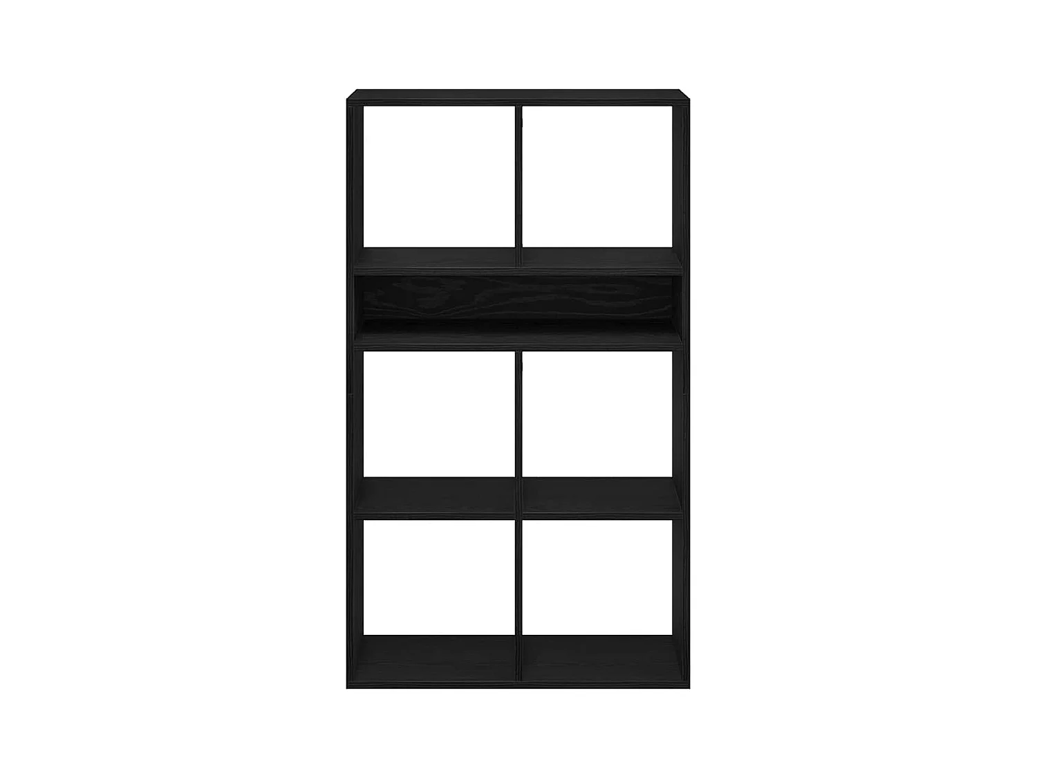 Bibliothèque | Etagère de rangement | Meuble de rangement noir 66x31x112 cm bois d'ingénierie