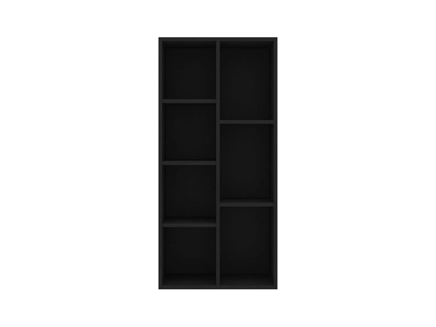 Libreria | Scaffale | Mobile di stoccaggio Nera 50x25x106 cm in Legno Multistrato