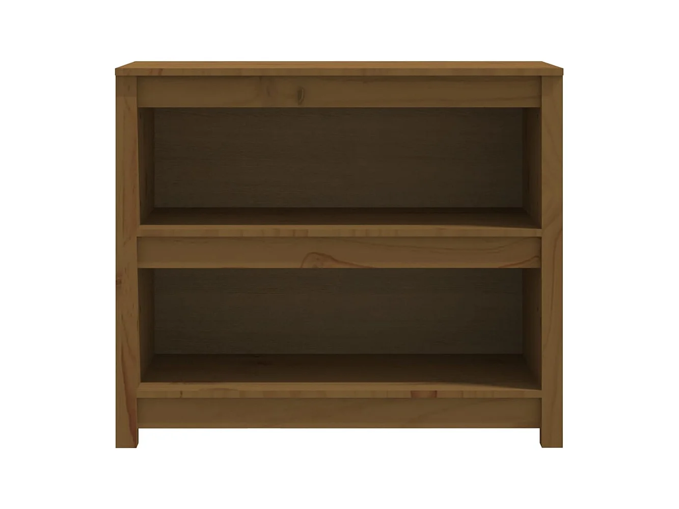 Bibliothèque | Etagère de rangement | Meuble de rangement Marron miel 80x35x68 cm Bois de pin massif