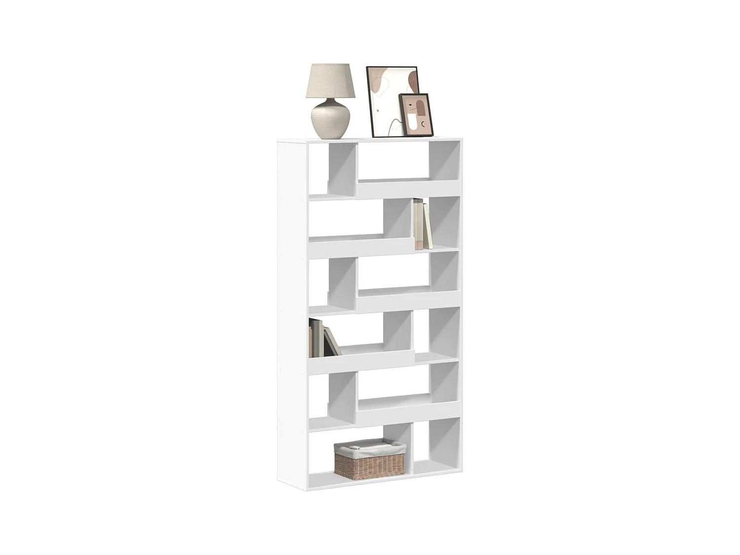 Armadio per Libri | Scaffale Libri | Mobile di stoccaggio Bianco 100x33x187,5 cm in Truciolato